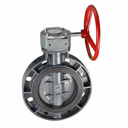 D371X-6S Turbine-to-Clamp Plastic Butterfly Valve